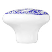 クラシックで青いヤナギのプレートのデザイン セラミックノブ (側面)