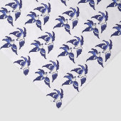 クラシックで青いヤナギの鳥のデザイン 薄葉紙 (詳細)