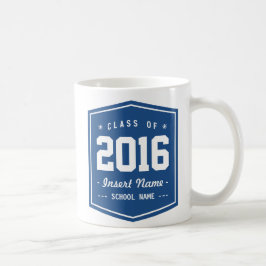 クラシックで青いレトロのクラス コーヒーマグカップ