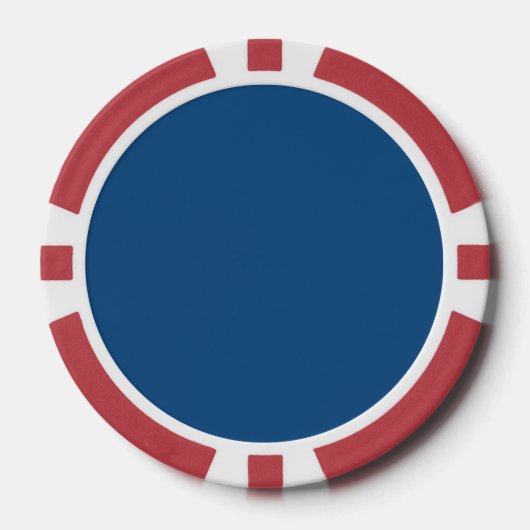 クラシックで青い春2015年の無地 ポーカーチップ (正面)