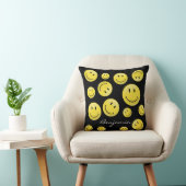 クラシックで黄色く幸せな顔 クッション (椅子)