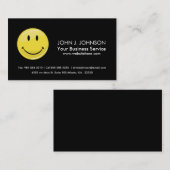 クラシックで黄色く幸せな顔 名刺 (正面/裏面)