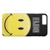 クラシックで黄色く幸せな顔 Case-Mate iPhoneケース (裏面(横))