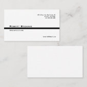 クラシックで黒いライン名刺 名刺 (正面/裏面)