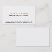 クラシックで黒い~の金ゴールド 名刺 (正面/裏面)