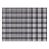 クラシックで黒く、クリーム色の格子縞 テーブルクロス (正面(横))
