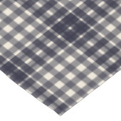 クラシックで黒く、クリーム色の格子縞 テーブルクロス (アングル)