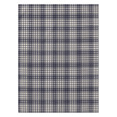 クラシックで黒く、クリーム色の格子縞 テーブルクロス (正面)