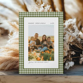 クラシックとエレガントギンガムの家族の写真 シーズンカード