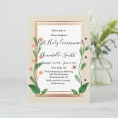 クラシックとエレガント洗練されたファーストホーリーコム 招待状 (スタンド正面)