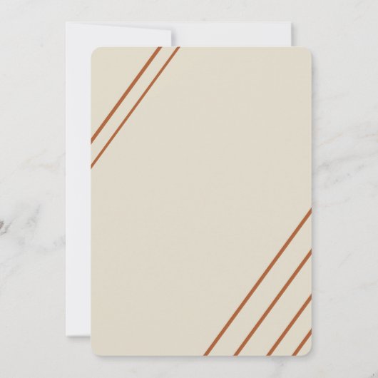 クラシックとエレガント洗練されたブライダルシャワー 招待状 (裏面)