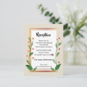 クラシックとエレガント洗練された披露宴 案内ポストカード (スタンド正面)
