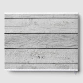 クラシックとシンプルフォトライトウッド記念碑 ゲストブック (裏面)