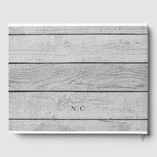 クラシックとシンプルフォトライトウッド記念碑 ゲストブック (裏面)