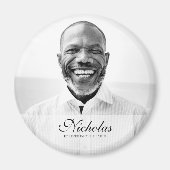 クラシックとシンプル写真記念 マグネット (正面)