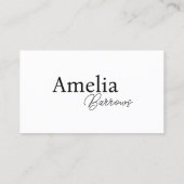 クラシックとモダンモノグラム頭文字 名刺 (裏面)