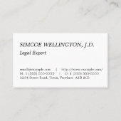 クラシックと伝統的プロフェッショナル 名刺 (正面)