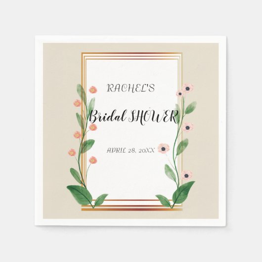 クラシックと洗練さエレガントれた スタンダードカクテルナプキン (正面)