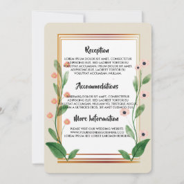 クラシックと洗練さエレガントれた 招待状