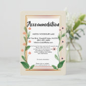 クラシックと洗練エレガントされた収納エンクロージャ 招待状 (スタンド正面)