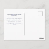 クラシックと見出エレガントし写真のグラフ発表 ポストカード (裏面)