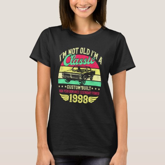 クラシックなだけ。24歳の誕生日おめでとう 1998 Tシャツ (正面)