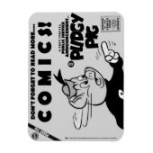 クラシックなふっくらブタ（Ｐ．Ｓ．Ａ．）マグネット マグネット (縦)