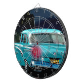 クラシックなアメリカの50年代のスタイルの自動車 ダーツボード (正面右)