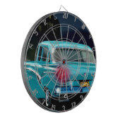 クラシックなアメリカの50年代のスタイルの自動車 ダーツボード (正面左)