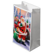 クラシックなアメリカ人サンタクロース スモールペーパーバッグ (裏面アングル)