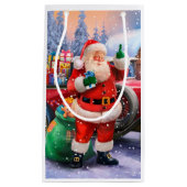 クラシックなアメリカ人サンタクロース スモールペーパーバッグ (正面)