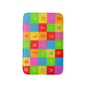 クラシックなアルファベットおよび数マットのガーゴイルのフォント バスマット (正面縦)