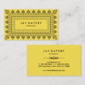 クラシックなアールデコかアールヌーボー 名刺 (正面/裏面)