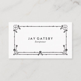 クラシックなアールデコかアールヌーボー 名刺