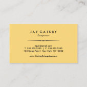 クラシックなアールデコかアールヌーボー 名刺 (裏面)