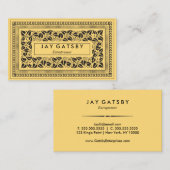 クラシックなアールデコかアールヌーボー 名刺 (正面/裏面)
