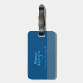 クラシックなイギリスの定期旅客機 ラゲッジタグ (裏面縦)