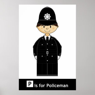 クラシックなイギリスの警官ポスター ポスター