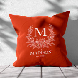 クラシックなイニシャル オーダーメイド 装飾 クッション