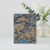 クラシックなイラストレーションの郵便はがき ポストカード (スタンド正面)