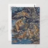 クラシックなイラストレーションの郵便はがき ポストカード (正面/裏面)