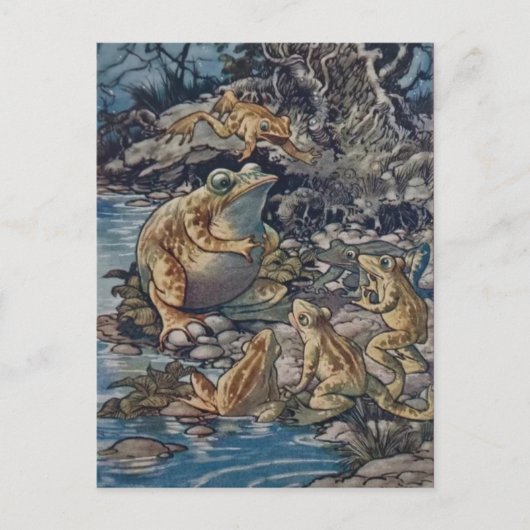 クラシックなイラストレーションの郵便はがき ポストカード (正面)