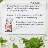 クラシックなインゲンHotdish キッチンタオル (折り畳み)