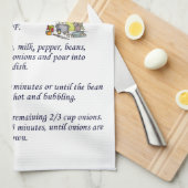 クラシックなインゲンHotdish キッチンタオル (四つ折り)