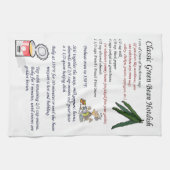 クラシックなインゲンHotdish キッチンタオル (横)