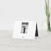 クラシックなエクスリブリス4の数々のな写真のエレガントな結婚式 サンキューカード (裏面)