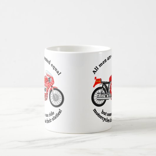 クラシックなオートバイのマグ コーヒーマグカップ (中央)