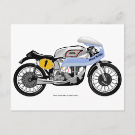 クラシックなオートバイの郵便はがき ポストカード