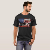 クラシックなオートバイのTシャツ Tシャツ (正面フル)