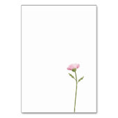 クラシックなカラフルな花と緑 テーブルナンバー (裏面)